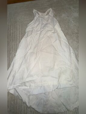 Banana Republic White Cotton Flowy Dress